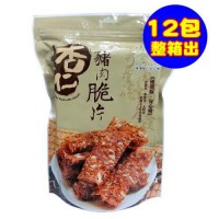 安心豚 杏仁豬肉脆片(90g)x12包/箱
